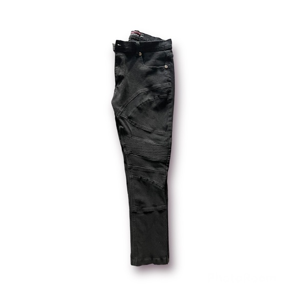 MEN’S BLACK DEMOLITION DENIM JEANS - SIZE 40 - Picture 5 of 8